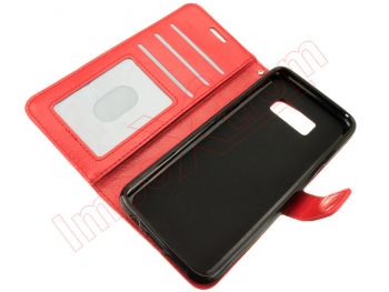 Red book case with internal support for Samsung Galaxy S8, G950